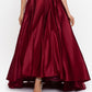 Betsy & Adam Women's Strapless High Low Gown Red Size 6Petite