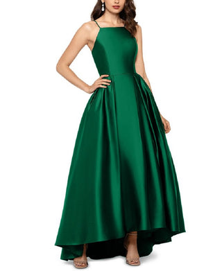 Betsy & Adam Women's Satin Ballgown Green Size 4