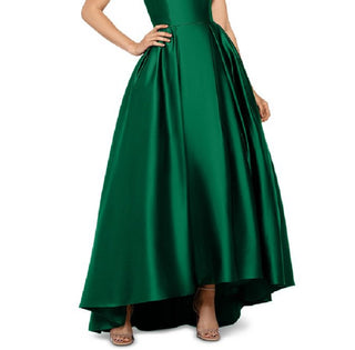 Betsy & Adam Women's Satin Ballgown Green Size 4