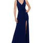 Betsy & Adam Women's Ruched Gown Blue Size 4