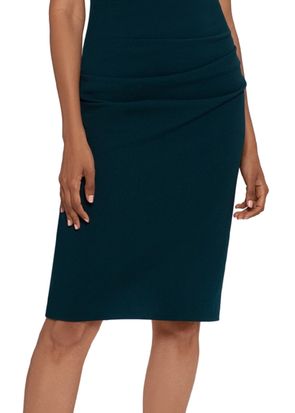 Betsy & Adam Women's Mesh Sleeve Sheath Dress Green Size 8