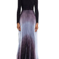 Betsy & Adam Women's Ombre Pleated Gown Black Size 4Petite