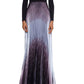 Betsy & Adam Women's Ombre Pleated Gown Black Size 4Petite