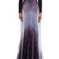 Betsy & Adam Women's Ombre Pleated Gown Black Size 14 Petite