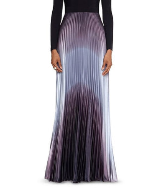 Betsy & Adam Women's Ombre Pleated Gown Black Size 14 Petite