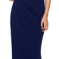 Betsy & Adam Women's One Shoulder Cutout Gown Black Size 10
