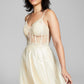 Blondie Nites Junior's Corset Gown Yellow Size 1