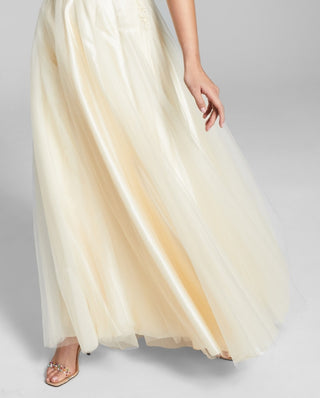 Blondie Nites Junior's Corset Gown Yellow Size 1