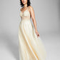 Blondie Nites Junior's Corset Gown Yellow Size 1