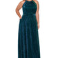 Betsy & Adam Women's Textured Gown Green Size 14W