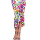 Betsy & Adam Women's Floral Print Ruffled Midi Dress White Size X-Small
