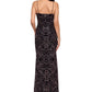 Betsy & Adam Women's Glitter Gown Black Size 12
