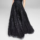 Blondie Nites Junior's Glitter Illusion Strap Mesh Ball Gown Black Size 7