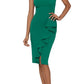 Betsy & Adam Women's Strapless Ruffled Dress Green Size 2