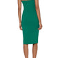 Betsy & Adam Women's Strapless Ruffled Dress Green Size 2
