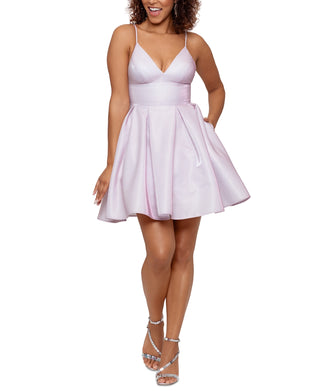 Betsy & Adam Women's Galaxy Fit & Flare Party Dress Blue Size 8