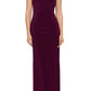 Betsy & Adam Women's Embellished Halter Gown Red Size 8
