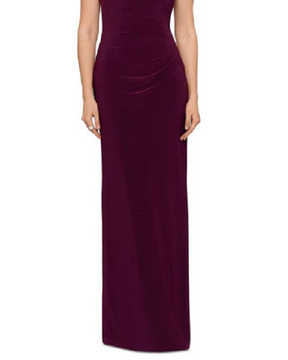 Betsy & Adam Women's Embellished Halter Gown Red Size 8