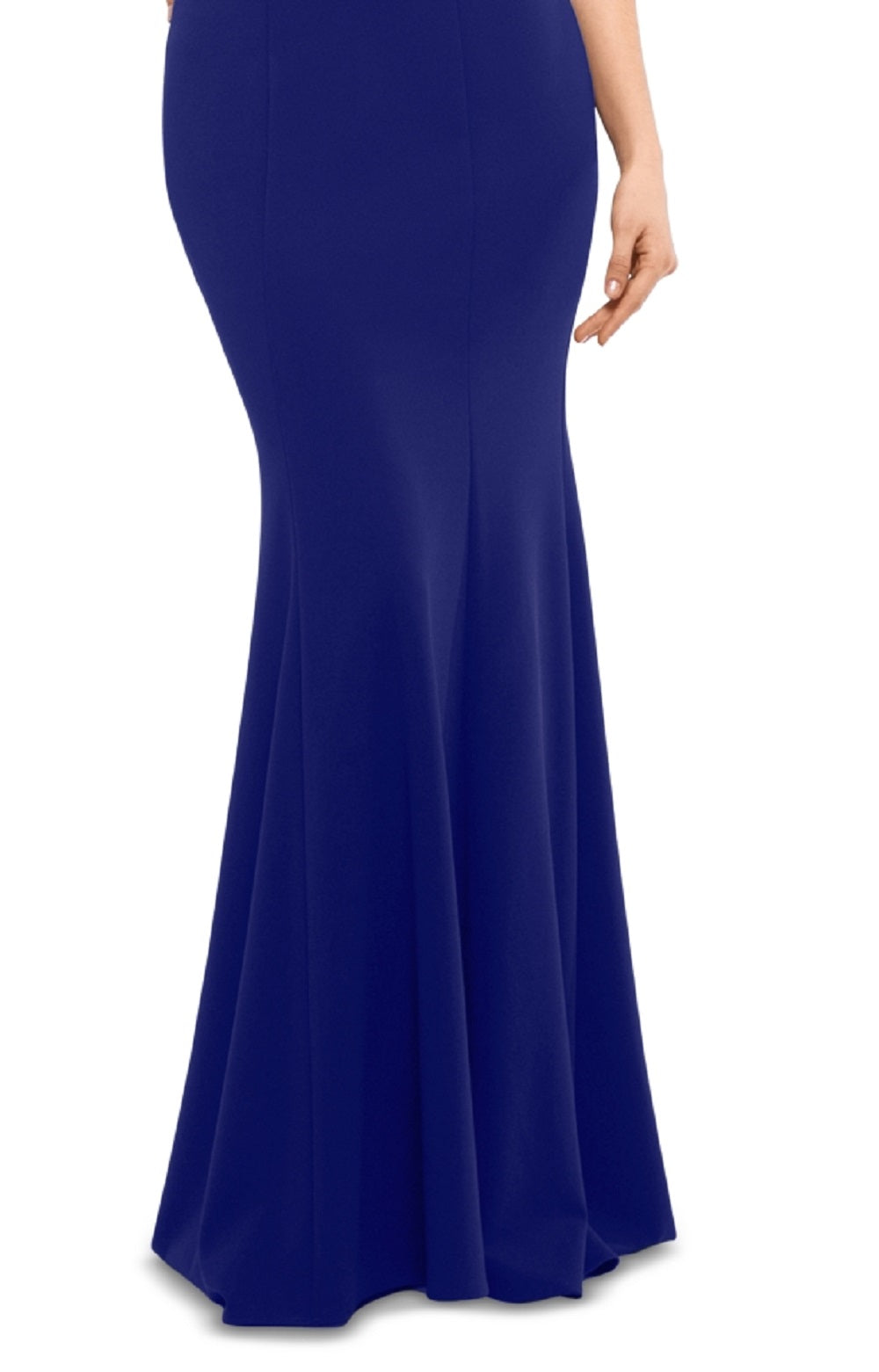 Betsy & Adam Women's One Shoulder A Line Gown Blue Size 8