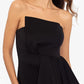 Betsy & Adam Women's Asymmetric Strapless Gown Black Size 4
