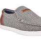 Tommy Hilfiger Men's Slip-On Carlid Linen Sneakers Shoes Gray Size 8.5 M