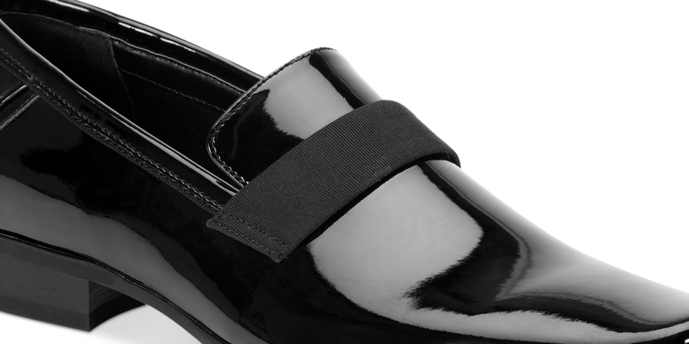 Calvin Klein Men's Bernard Slip on Dress Shoes Black Size 9