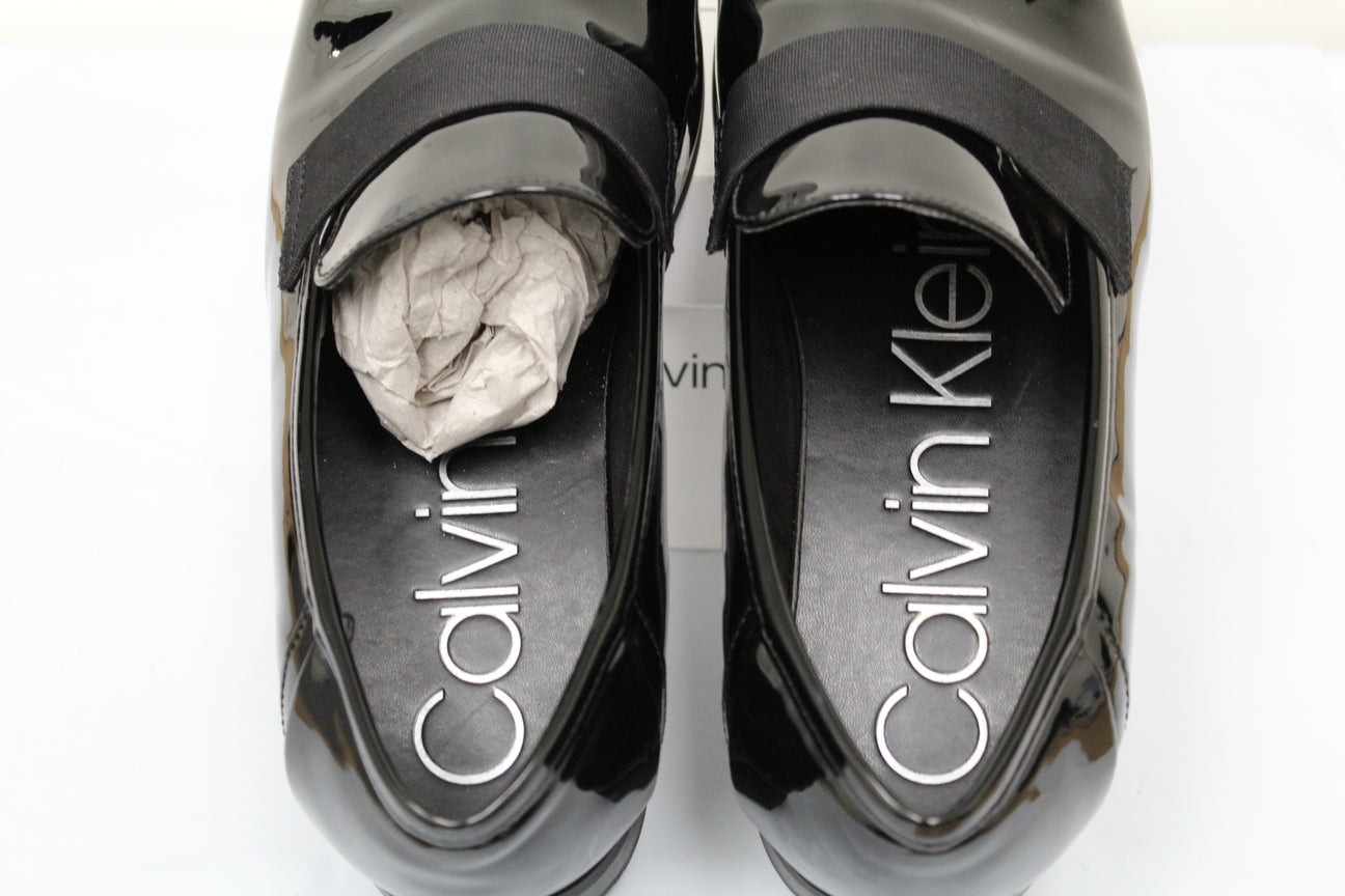 Calvin Klein Men's Bernard Slip On Dress Shoes Black Size 10 M