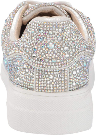 Betsey Johnson Women's Sidny Sneakers Shoes White Size 8.5 M
