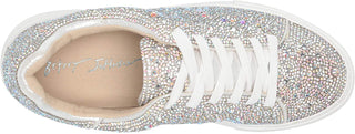 Betsey Johnson Women's Sidny Sneakers Shoes White Size 8.5 M