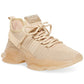 Steve Madden Women's Maxima Rhinestone Trim Trainer Sneakers Brown Size 8.5 M