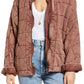 Free People Women's Dolman Sleeve Quilted Jacket Red Size Large