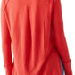Free People Women's Thermal Long Sleeve Scoop Neck Top Red Size X-Small