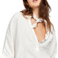 Free People Women's the Ava Oversize Shirt White Size Small