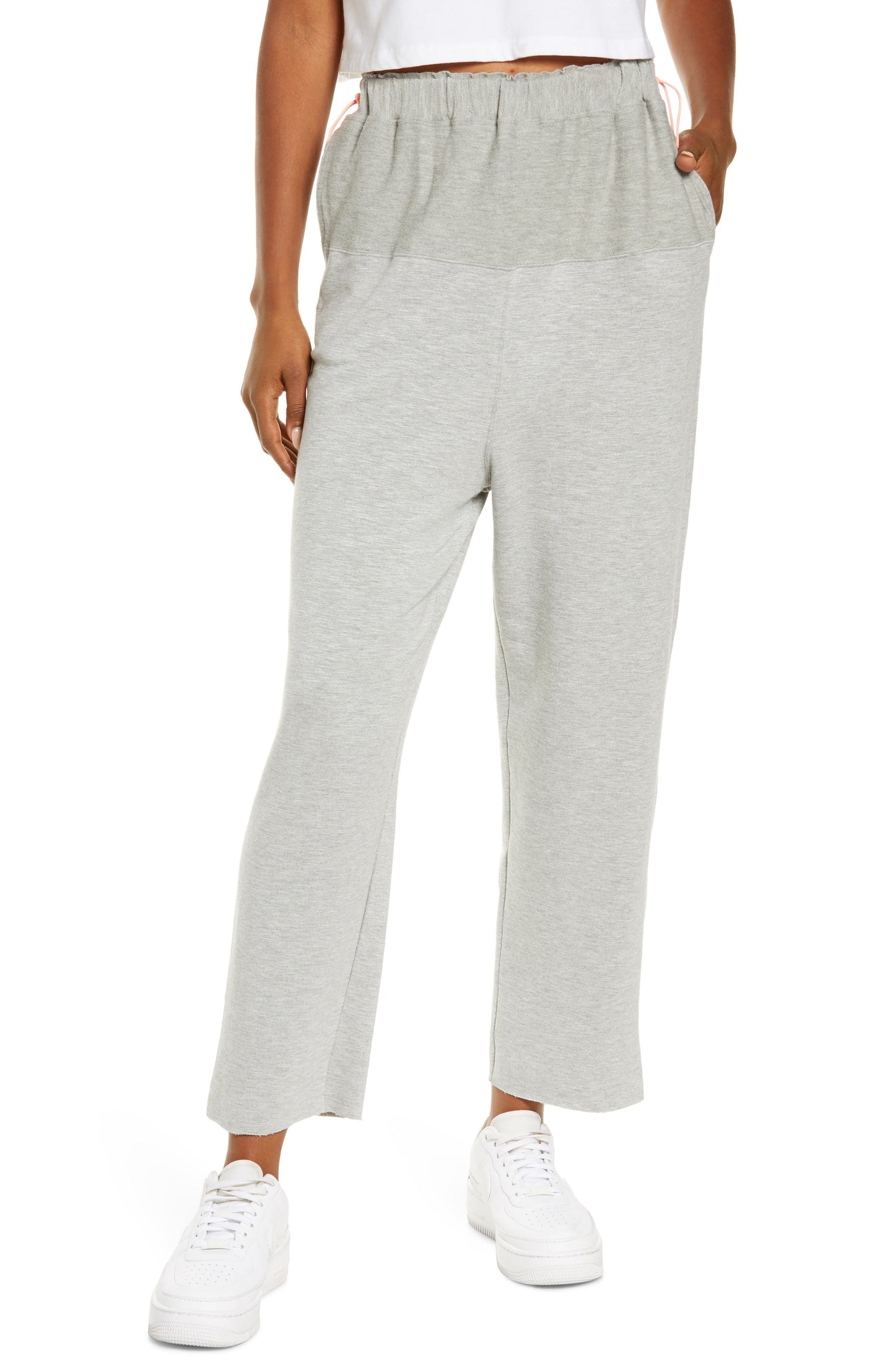 Free People FP Movement Surfside Large Size Joggers in Heather Grey