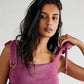 Free People Women's Boulevard Cotton Crop Top Purple Size Small