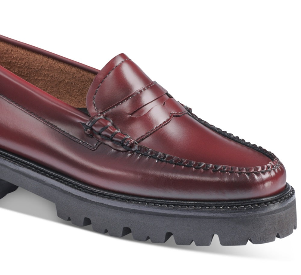 GH Bass Women's Whitney Super Lug Sole Loafer Flats Shoes Red Size 9.5