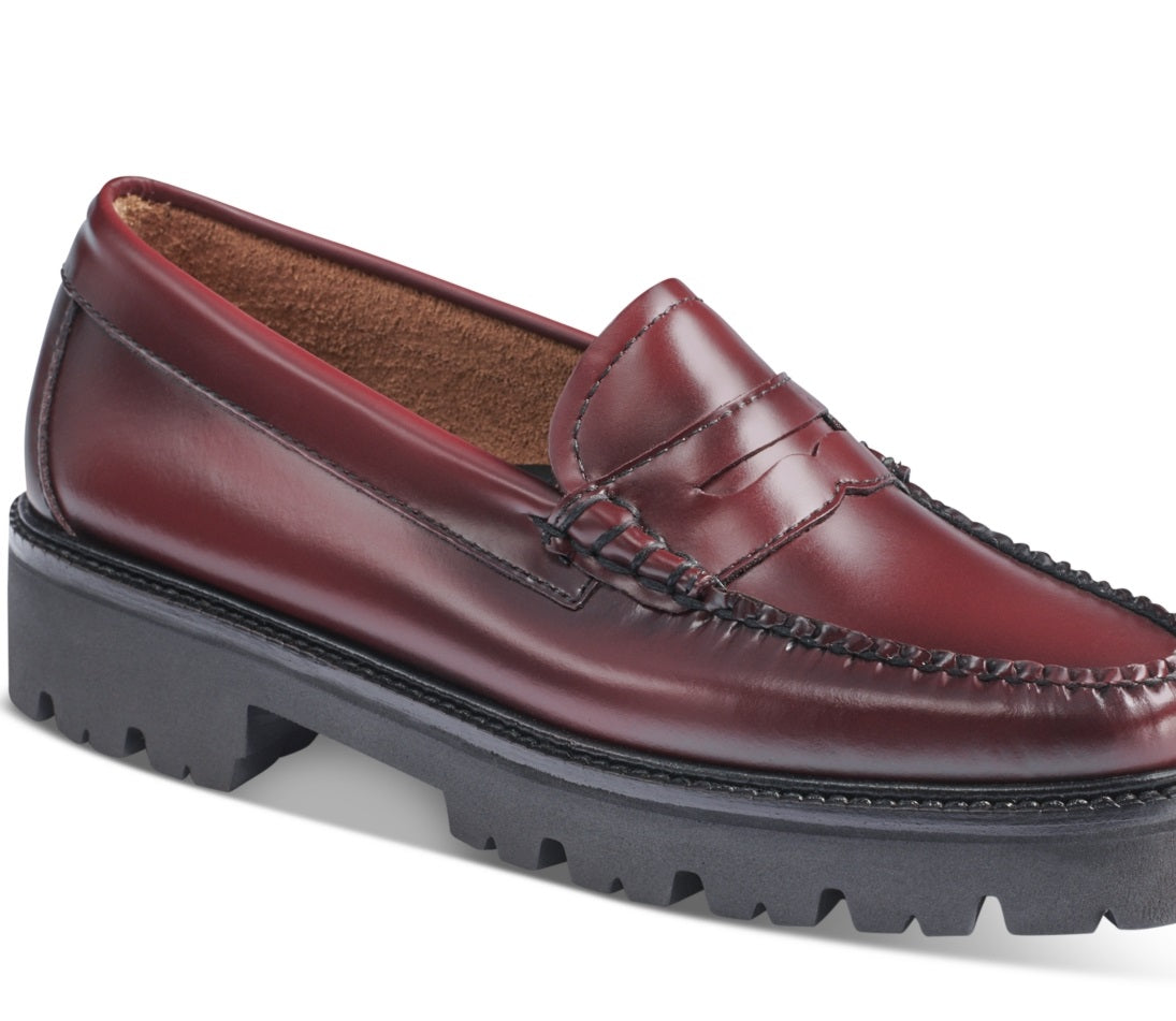 GH Bass Women's Whitney Super Lug Sole Loafer Flats Shoes Red Size 9.5