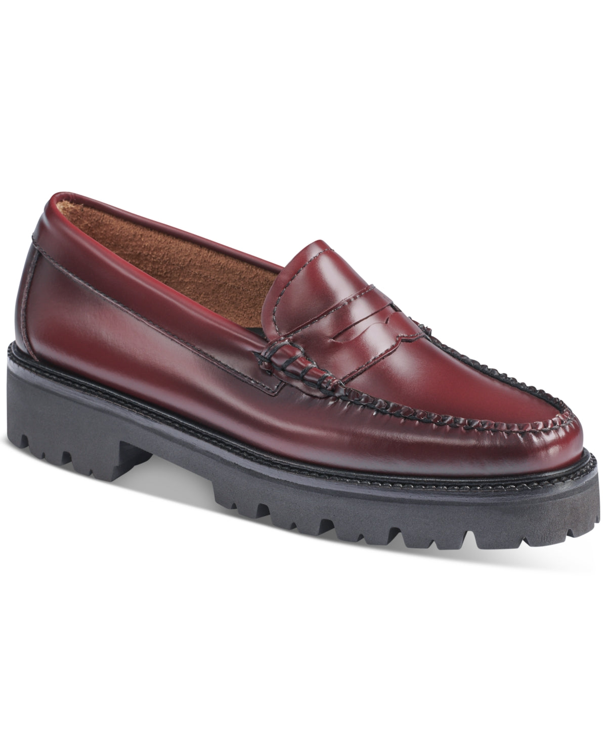 GH Bass Women's Whitney Super Lug Sole Loafer Flats Shoes Red Size 9.5