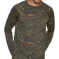 Bass Outdoor Men's Camouflage Base Layer Long Sleeve T-Shirt Green Size Large