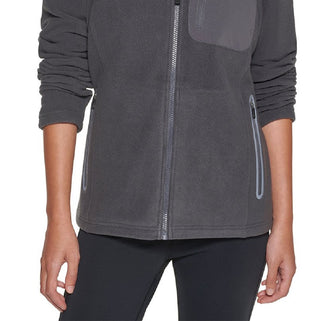 Bass Outdoor Women's Highline Trail Full Zip Fleece Jacket Gray Size S