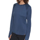 Bass Outdoor Women's Leus Trail Performance Top Blue Size Medium