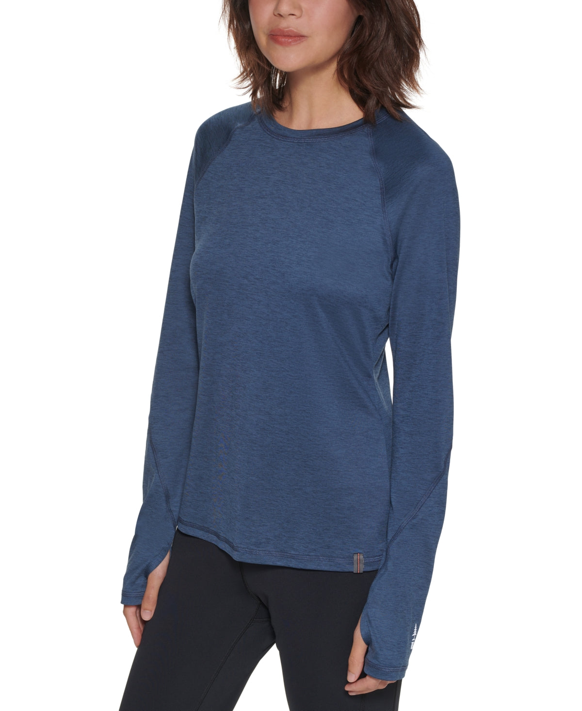 Bass Outdoor Women's Leus Trail Performance Top Blue Size Medium