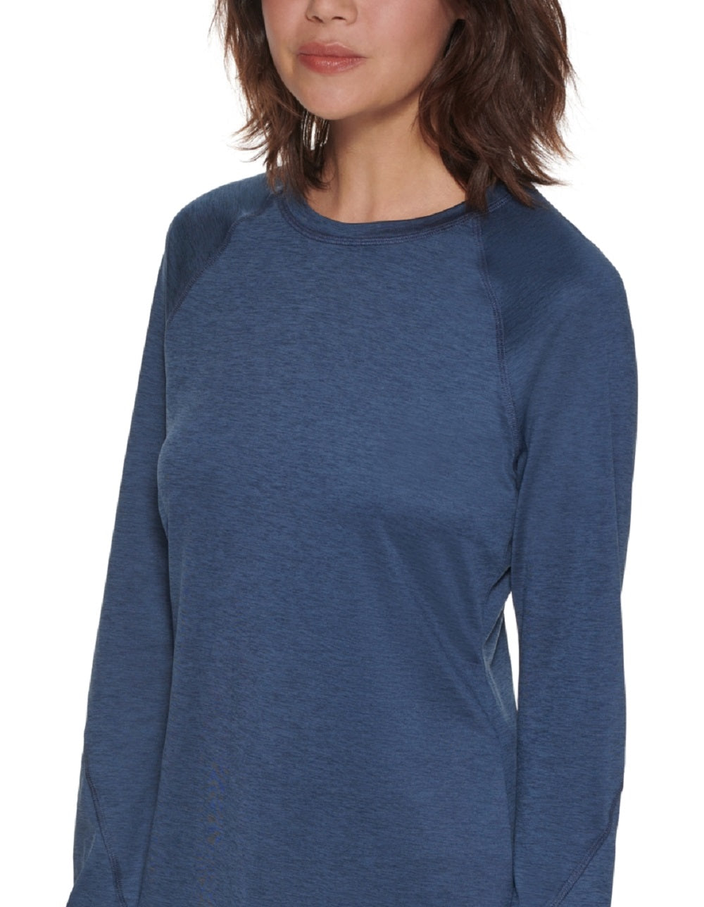 Bass Outdoor Women's Leus Trail Performance Top Blue Size Medium