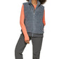 Bass Outdoor Women's Route Hiking Faux Sherpa Vest Gray Size Large