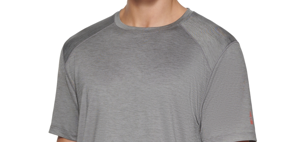 Bass Outdoor Men's Boundary Trek Moisture Wicking Stretch Performance Base Layer T-Shirt Gray Size -XL