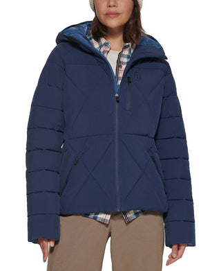 Bass Outdoor Women's Glacier Hooded Hiking Jacket Blue Size X-Large