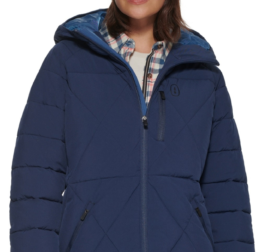 Bass Outdoor Women's Glacier Hooded Hiking Jacket Blue Size X-Large