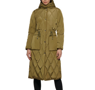 Kenneth Cole Women's Hooded Anorak Coat Green Size Small