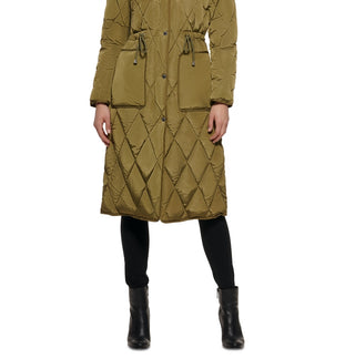 Kenneth Cole Women's Hooded Anorak Coat Green Size Small