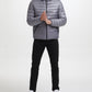 Kenneth Cole Men's Sherpa Lined Midweight Puffer With Hood Gray Size Small